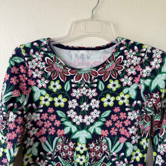 Talbots Tee Size S/P Blue floral - Picture 3 of 9